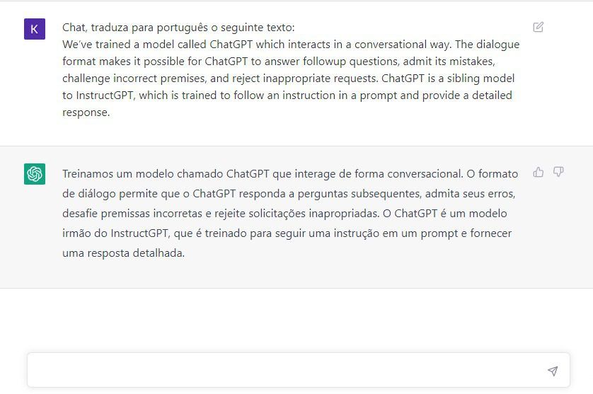 Image 3: O jeito mais rápido de fazer dinheiro com ChatGPT - Tradução de textos.